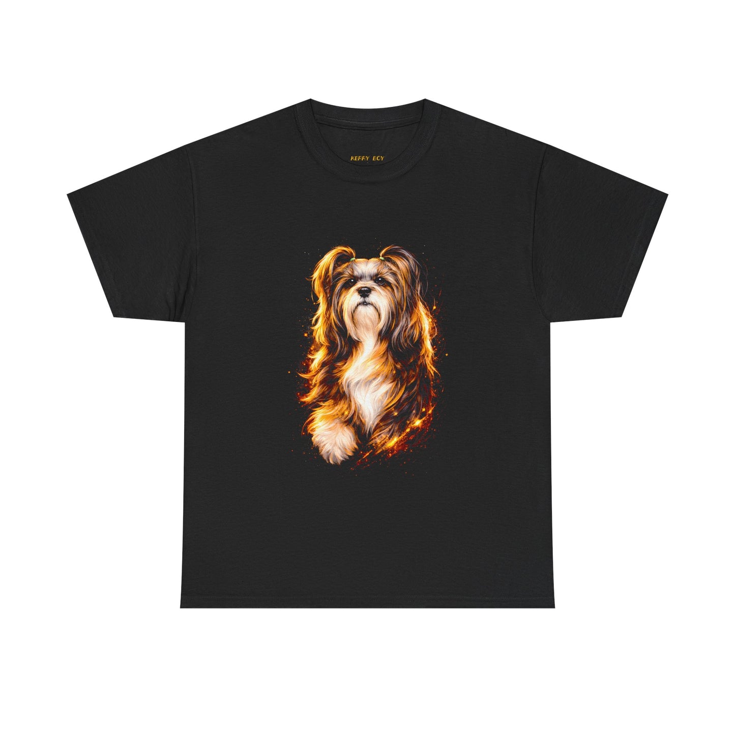 Shih Tzu Portrait Tee — Realistic Dog Art T-Shirt for Pet Lovers