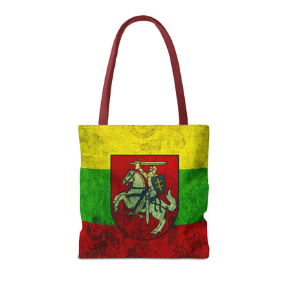 Vintage Lithuanian Crest Tote Bag - Perfect for Festivals, Travel, and Daily Use