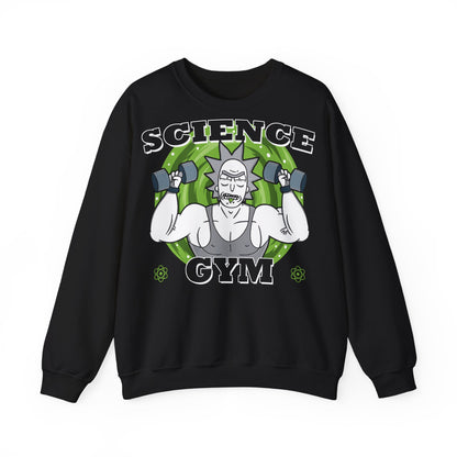 Science Gym Unisex Heavy Blend™ Crewneck Sweatshirt - Fun Fitness Sweatshirt for Science Lovers White