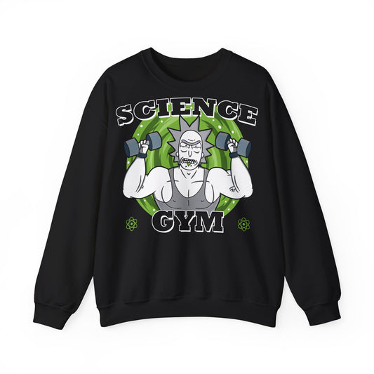 Science Gym Unisex Heavy Blend™ Crewneck Sweatshirt - Fun Fitness Sweatshirt for Science Lovers White