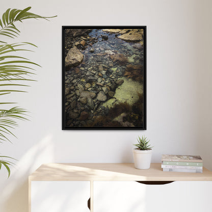Rocks Matte Canvas, Framed (Multi-color)