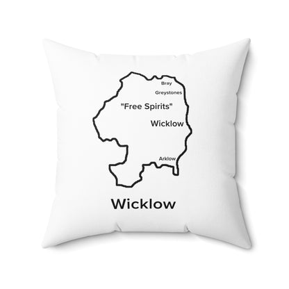 Wicklow Spun Polyester Square Pillow White Edition 4 Sizes