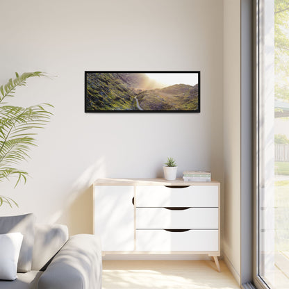 Valley Road Matte Canvas, Framed (Multi-color)