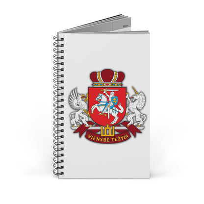 Custom Spiral Journal with Vieniebe Tezydi Crest - Perfect for Students and History Lovers