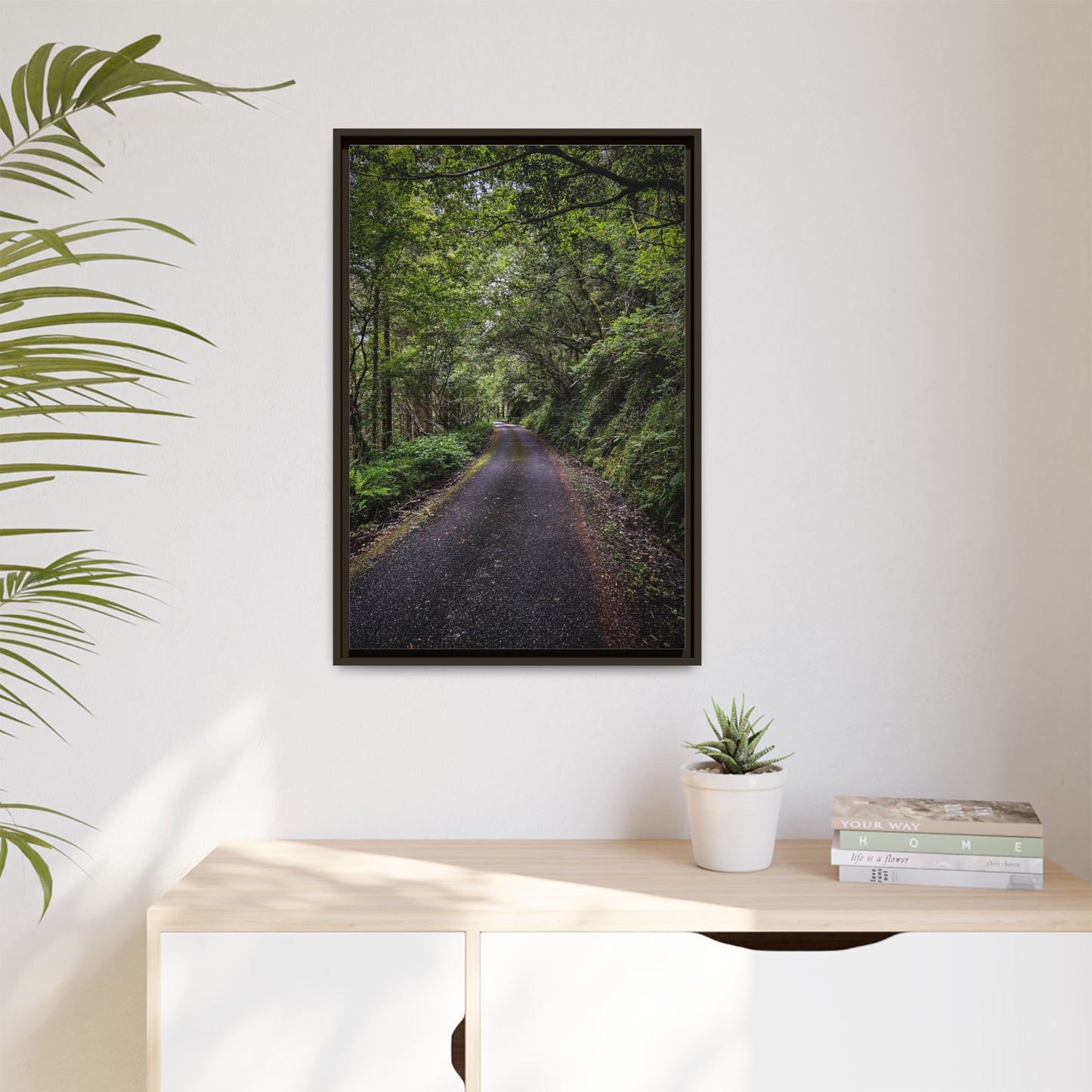 Glanageenty Forest Trail Matte Canvas, Framed (Multi-color)