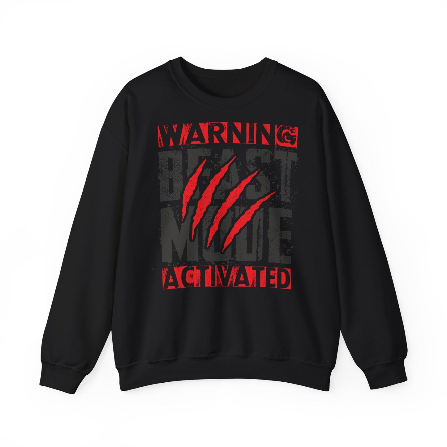 Beast Mode Activated Sweatshirt - Unisex Heavy Blend Crewneck | Perfect for Fitness Enthusiasts