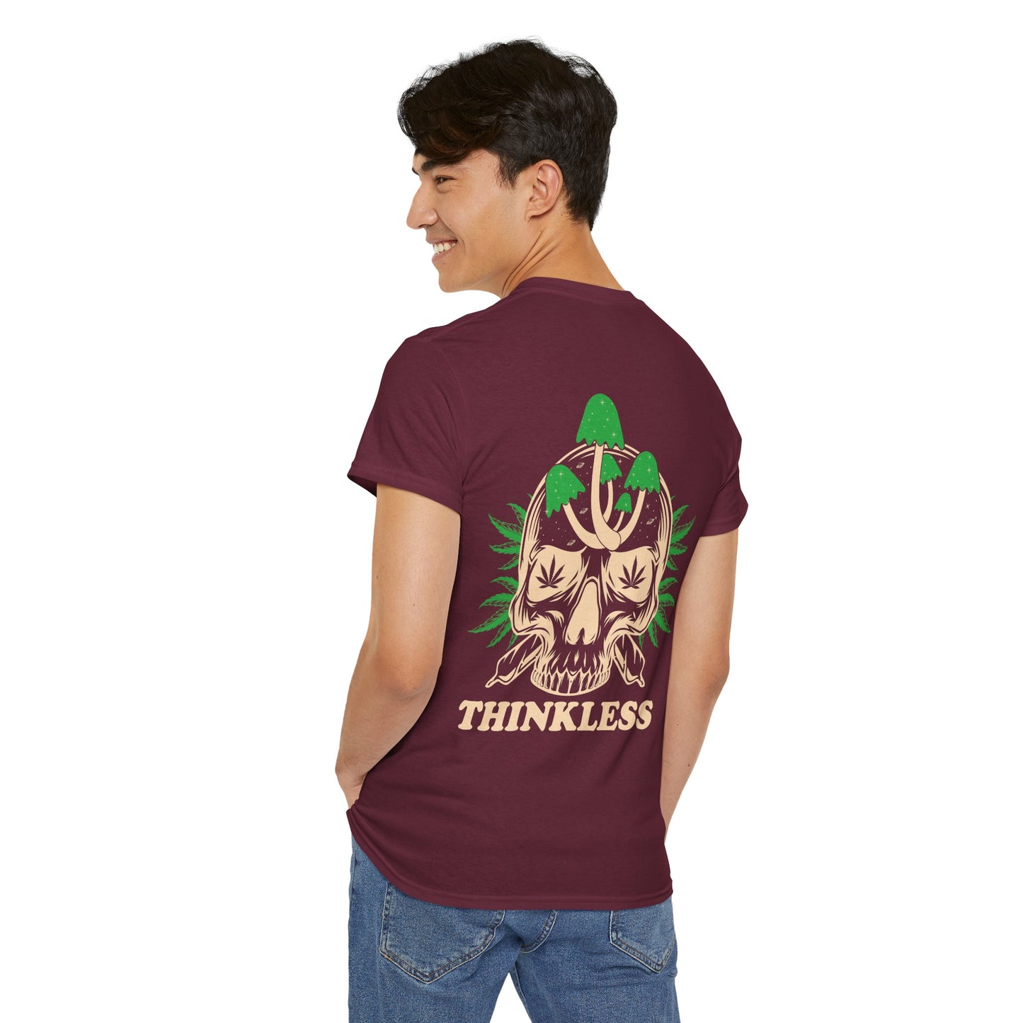 Mushroom Skull 'THINKLESS' T-Shirt