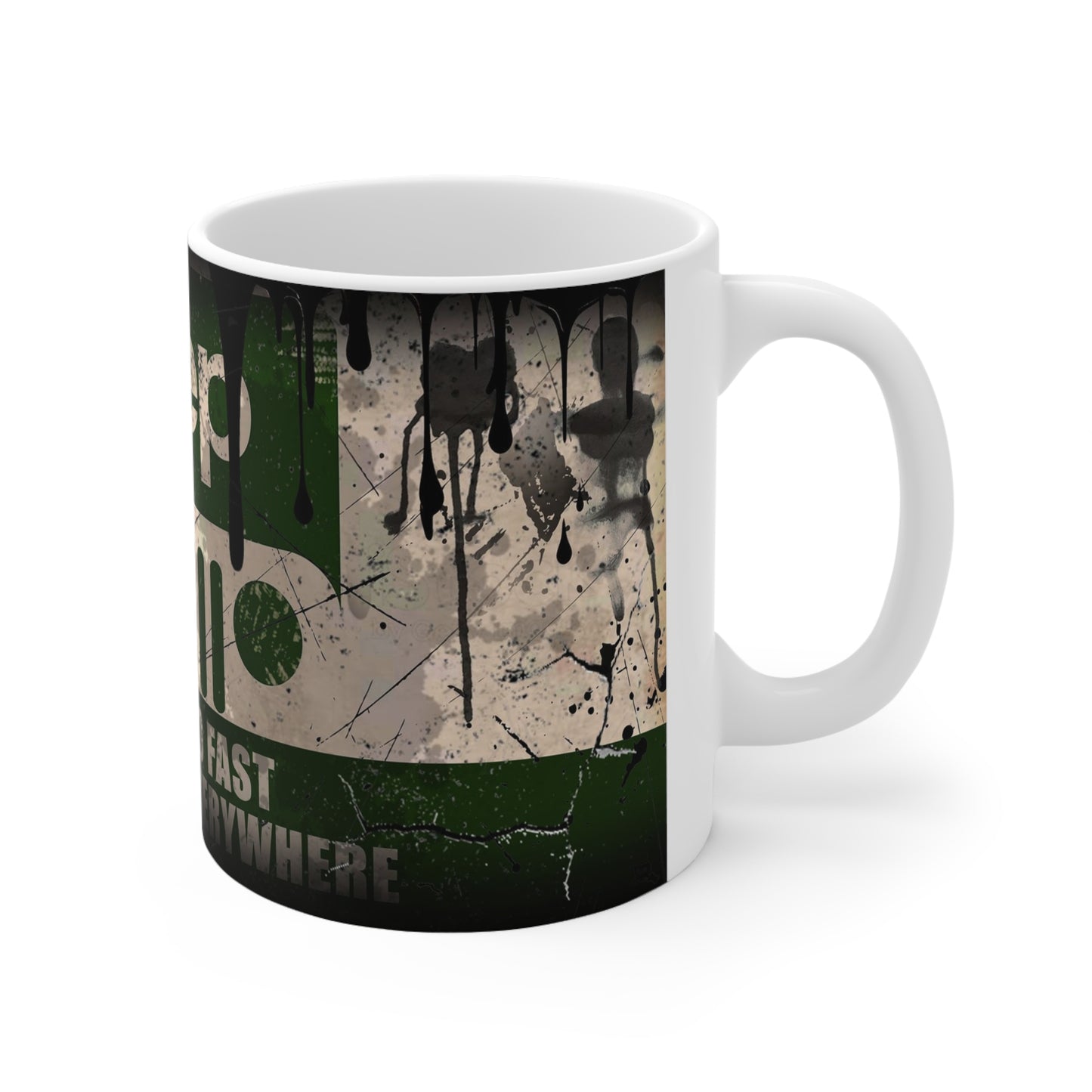 Jeep Adventure Ceramic Coffee Mug - "You Can Go Fast, I Can Go Everywhere" - Perfect for Outdoor Enthusiasts
