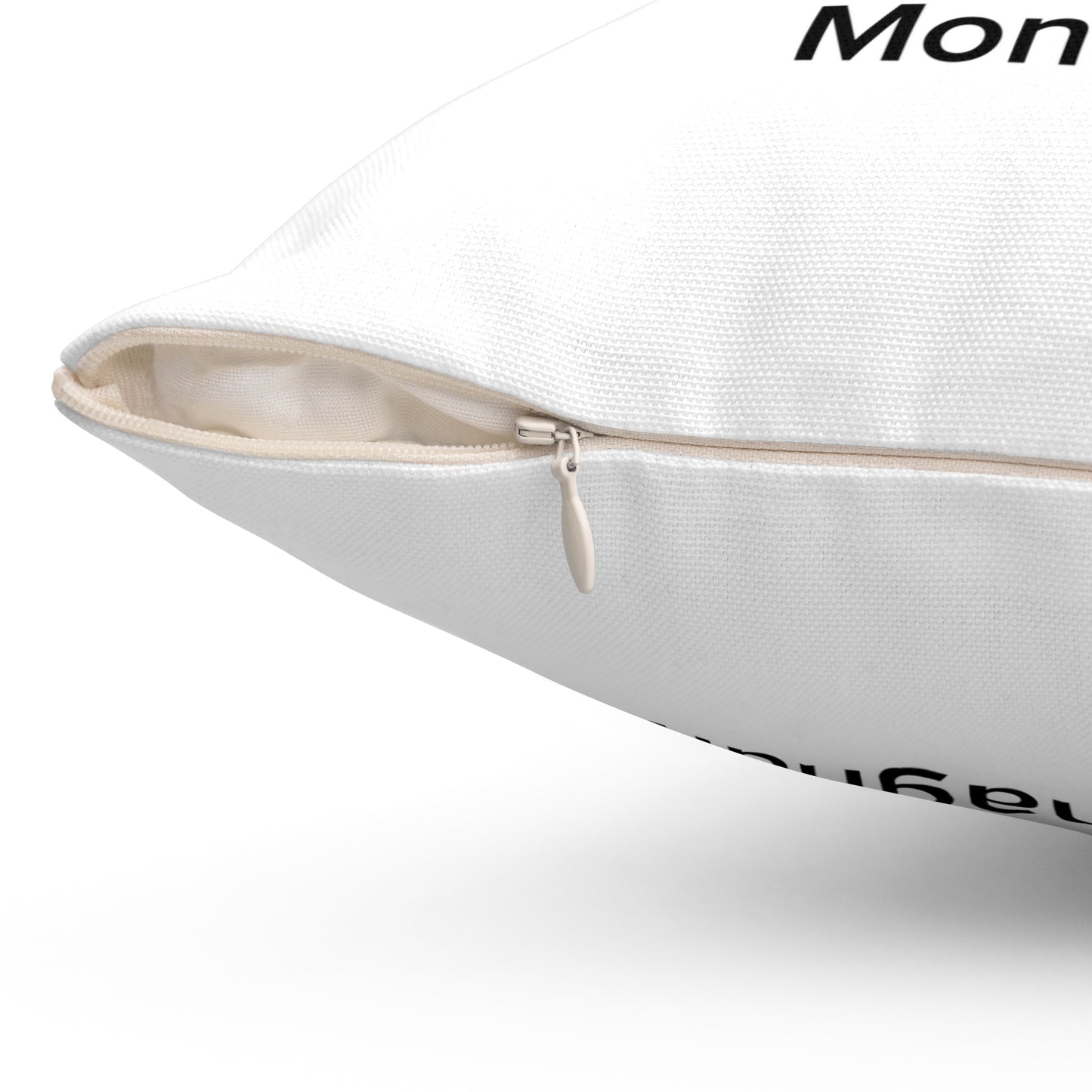 Monaghan Spun Polyester Square Pillow White Edition 2 Sizes