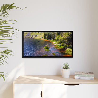Gleanteenassig Forest Matte Canvas, Framed (Multi-color)