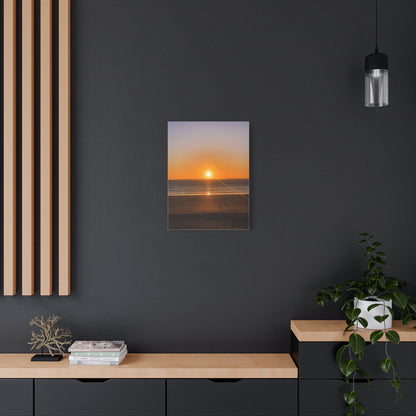Sunset in ocean Matte Canvas, Stretched, 1.25"
