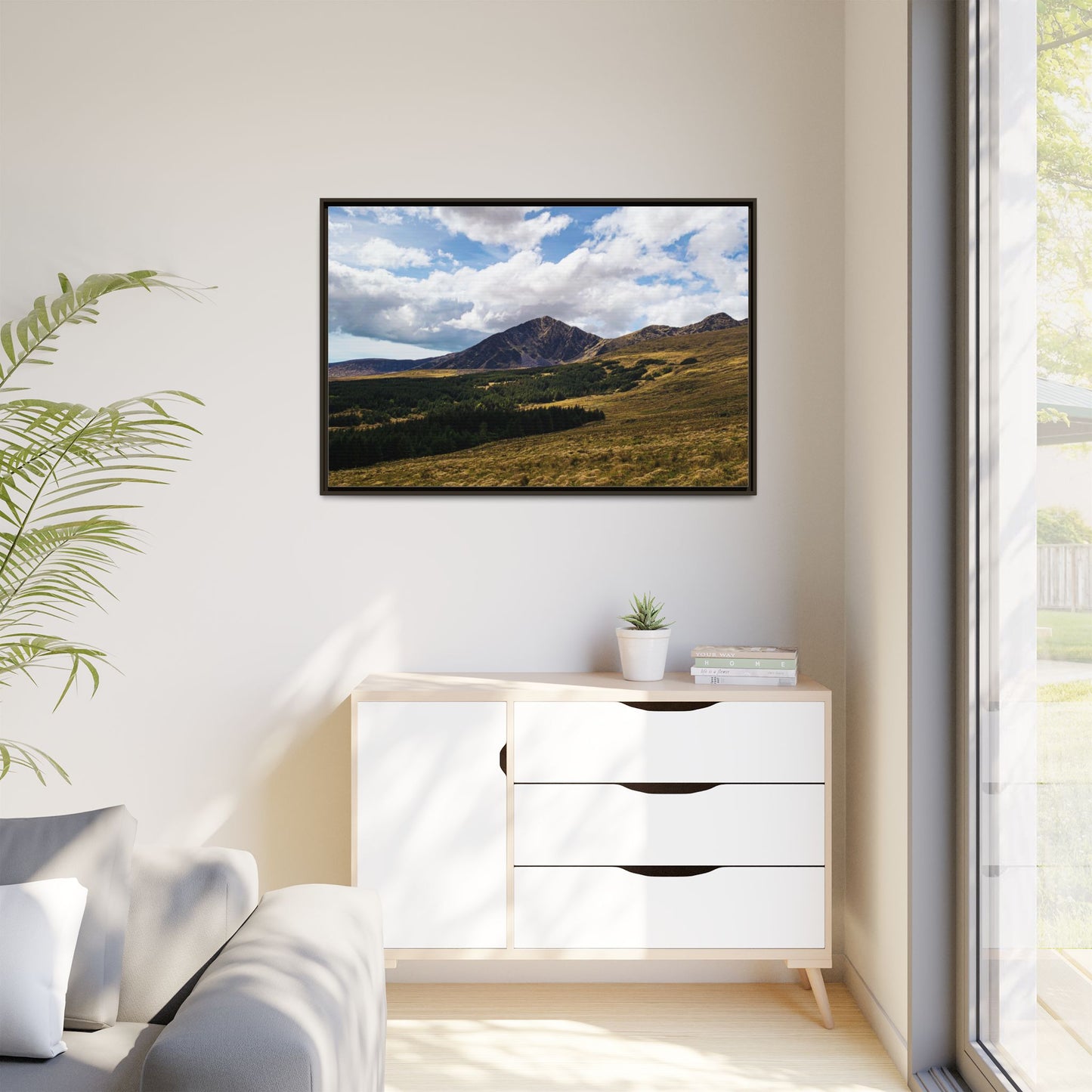 Mount Brandon Matte Canvas, Framed (Multi-color)