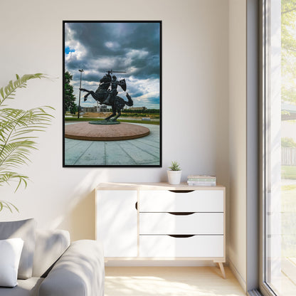 Kaunas Matte Canvas, Framed (Multi-color)