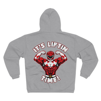 It's Liftin' Time Unisex Hooded Zip Sweatshirt - Fitness & Workout