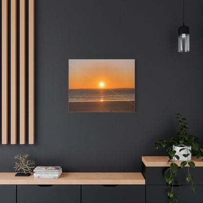 Sunset in ocean Matte Canvas, Stretched, 1.25"