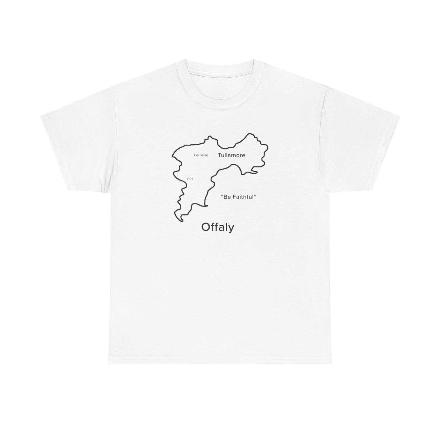 Offaly Unisex Heavy Cotton Tee White Edition
