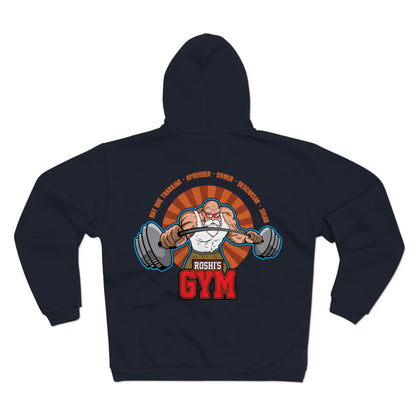 Unisex Hooded Zip Sweatshirt - Rosht's Gym Vintage Fitness Apparel
