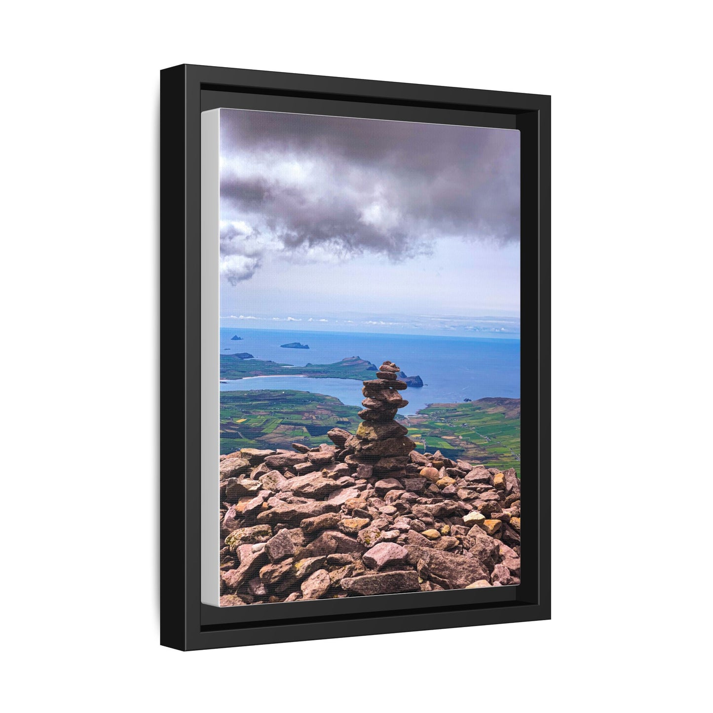 Mount Brandon Top Matte Canvas, Framed (Multi-color)