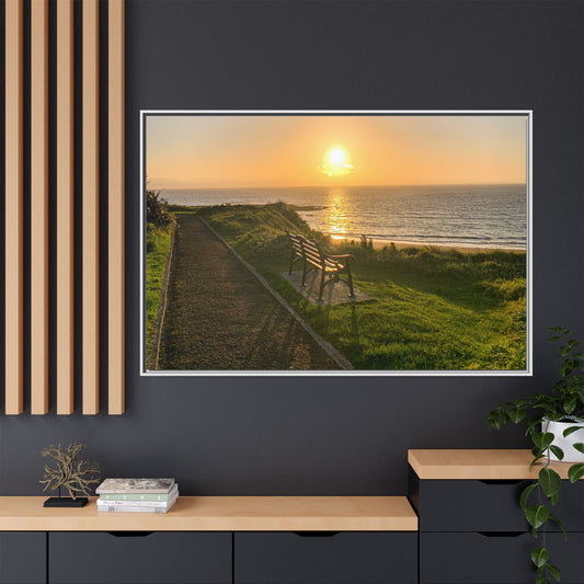 Sunset in Ballybunion 2 Matte Canvas, Framed (Multi-color)