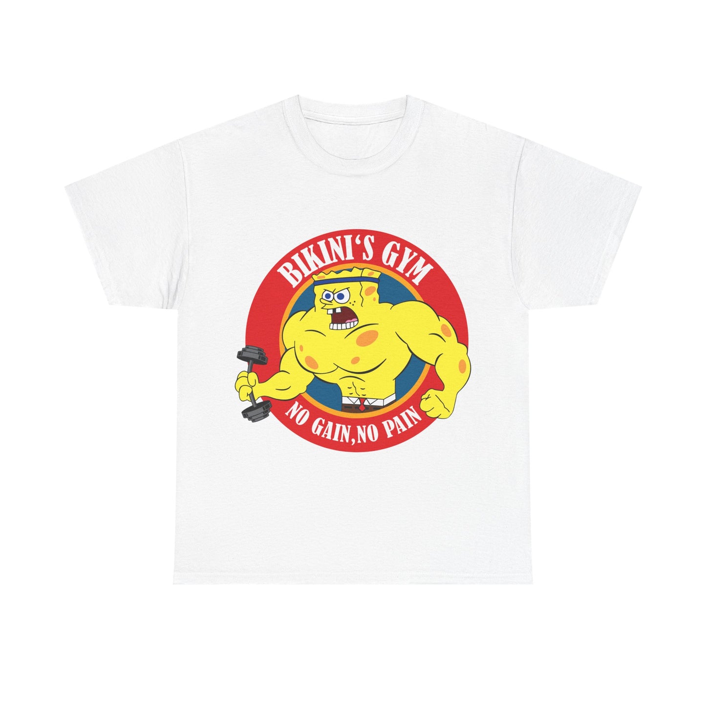 SpongeBob Bikini Gym Unisex Heavy Cotton Tee