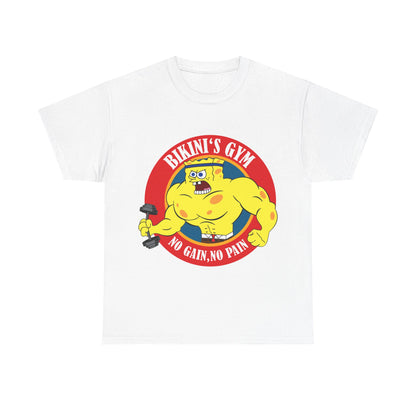 SpongeBob Bikini Gym Unisex Heavy Cotton Tee
