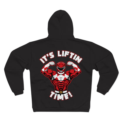 It's Liftin' Time Unisex Hooded Zip Sweatshirt - Fitness & Workout