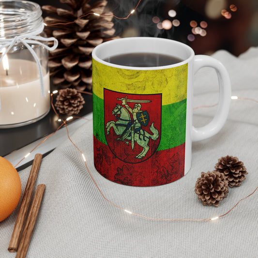 Lithuanian Flag Ceramic Coffee Mug - 11oz & 15oz