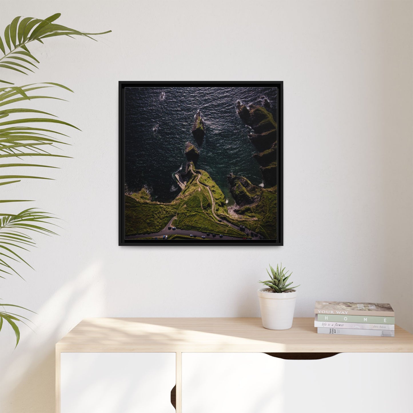 Dunquin Pier Matte Canvas, Framed (Multi-color)