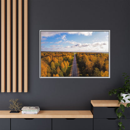 Somewhere In Lithuania Matte Canvas, Framed (Multi-color)