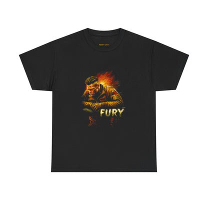 Fury Graphic Tee — Fiery Warrior Illustration Shirt