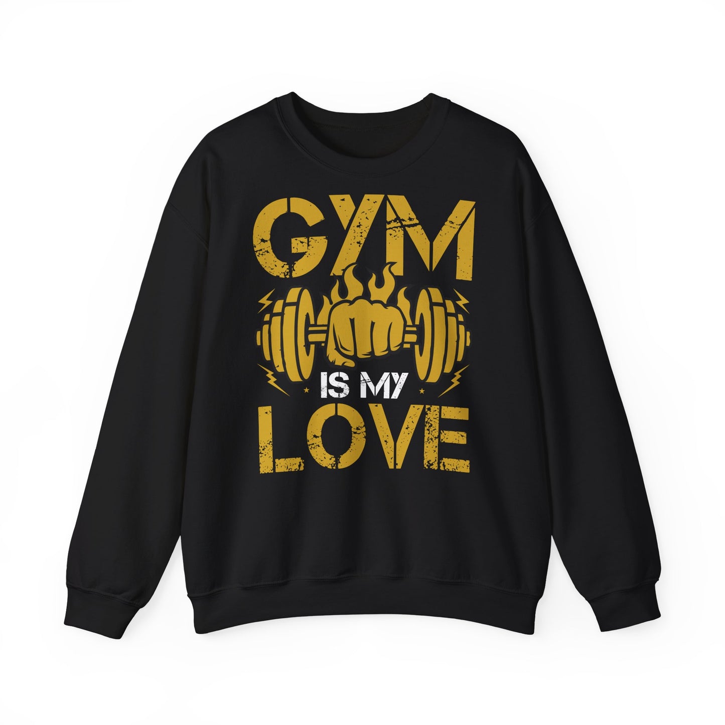 Gym Love Unisex Crewneck Sweatshirt - Perfect for Fitness Enthusiasts