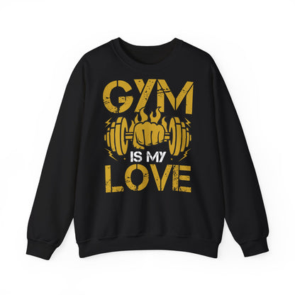 Gym Love Unisex Crewneck Sweatshirt - Perfect for Fitness Enthusiasts