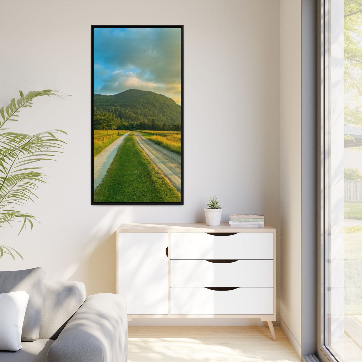 Mountain Torc Matte Canvas, Framed (Multi-color)