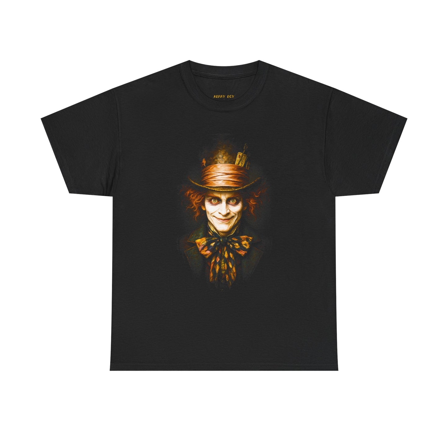 Mad Hatter Portrait Tee - Vintage Gothic Costume Party Shirt