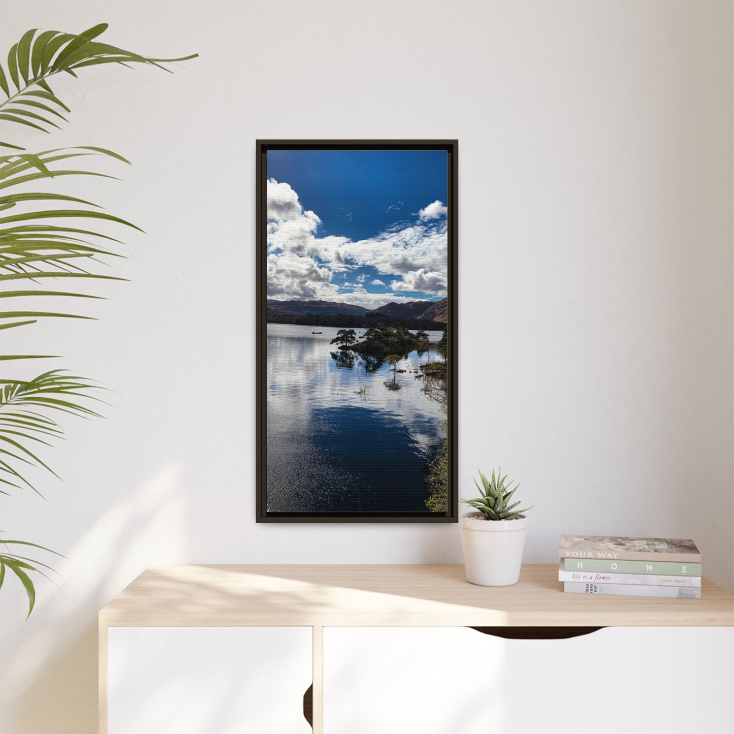 Lake Matte Canvas, Framed (Multi-color)