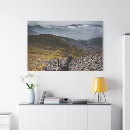 Wall in Mountains Matte Canvas, Stretched, 1.25"