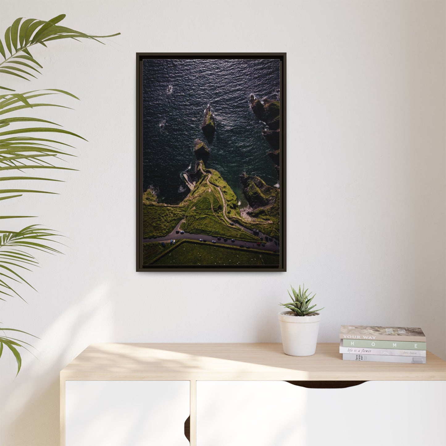 Dunquin Pier Matte Canvas, Framed (Multi-color)