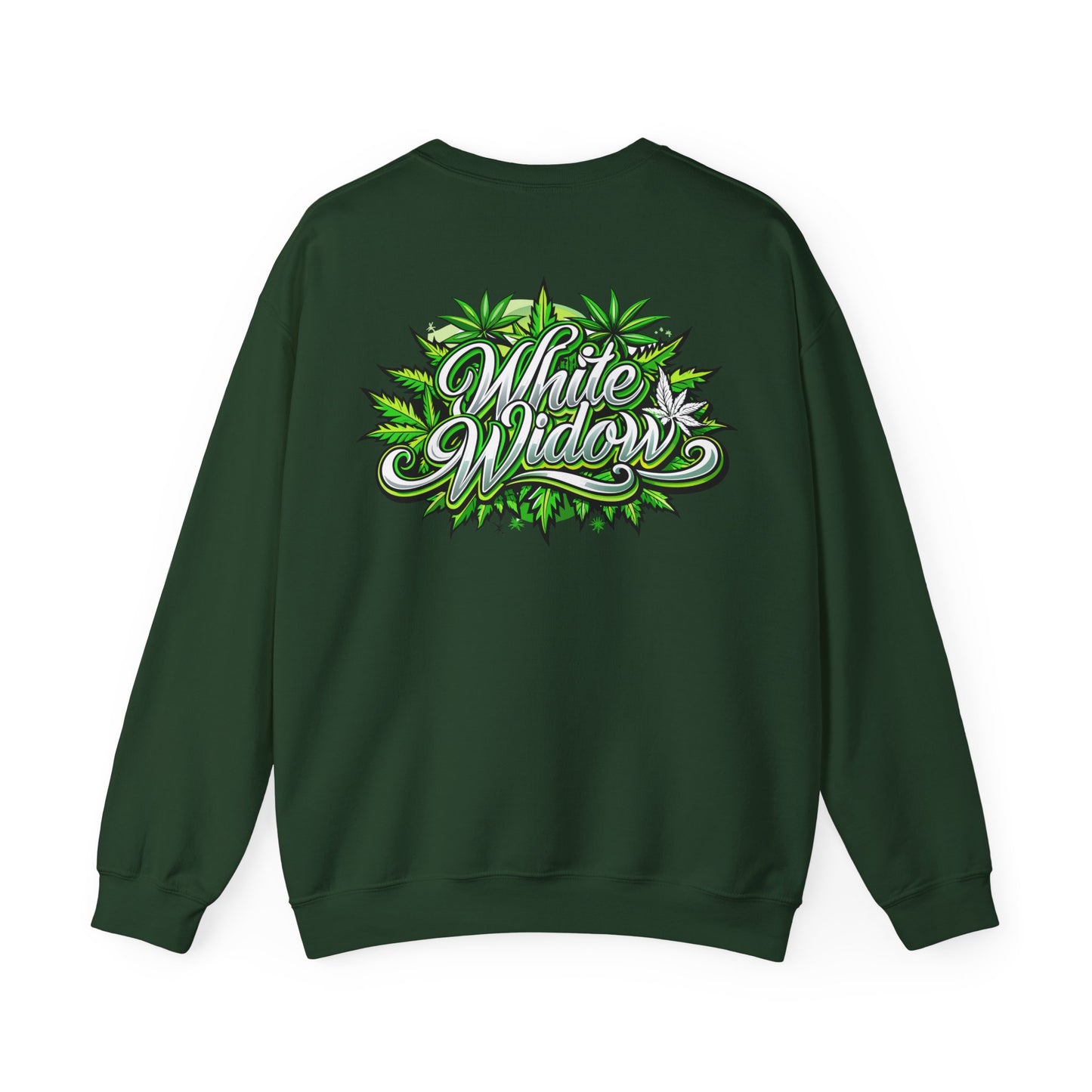 White Widow Graphic  — Cannabis Leaf Logo Sweatshirt