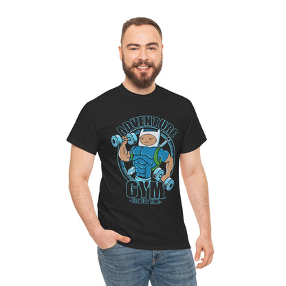 Adventure Gym Heavy Cotton Tee - Fitness Enthusiast Shirt