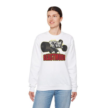 Beast Mode Unisex Heavy Blend™ Crewneck Sweatshirt - Perfect for Gym Enthusiasts