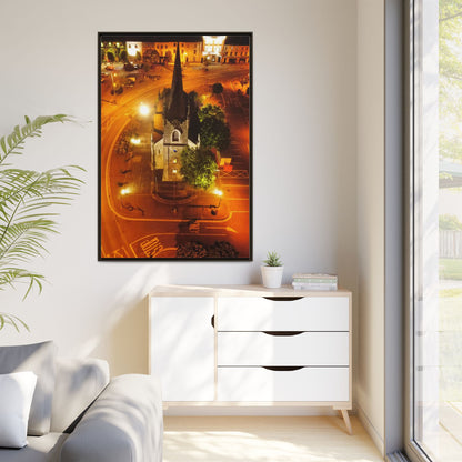 Listowel Church Matte Canvas, Framed (Multi-color)