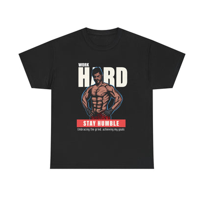 Work Hard Stay Humble Gym Tee — Motivational Bodybuilding Shirt