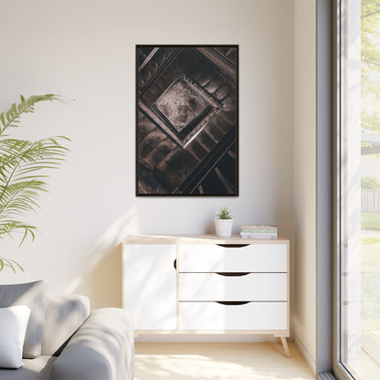 Stairs To Demon World Matte Canvas, Framed (Multi-color)