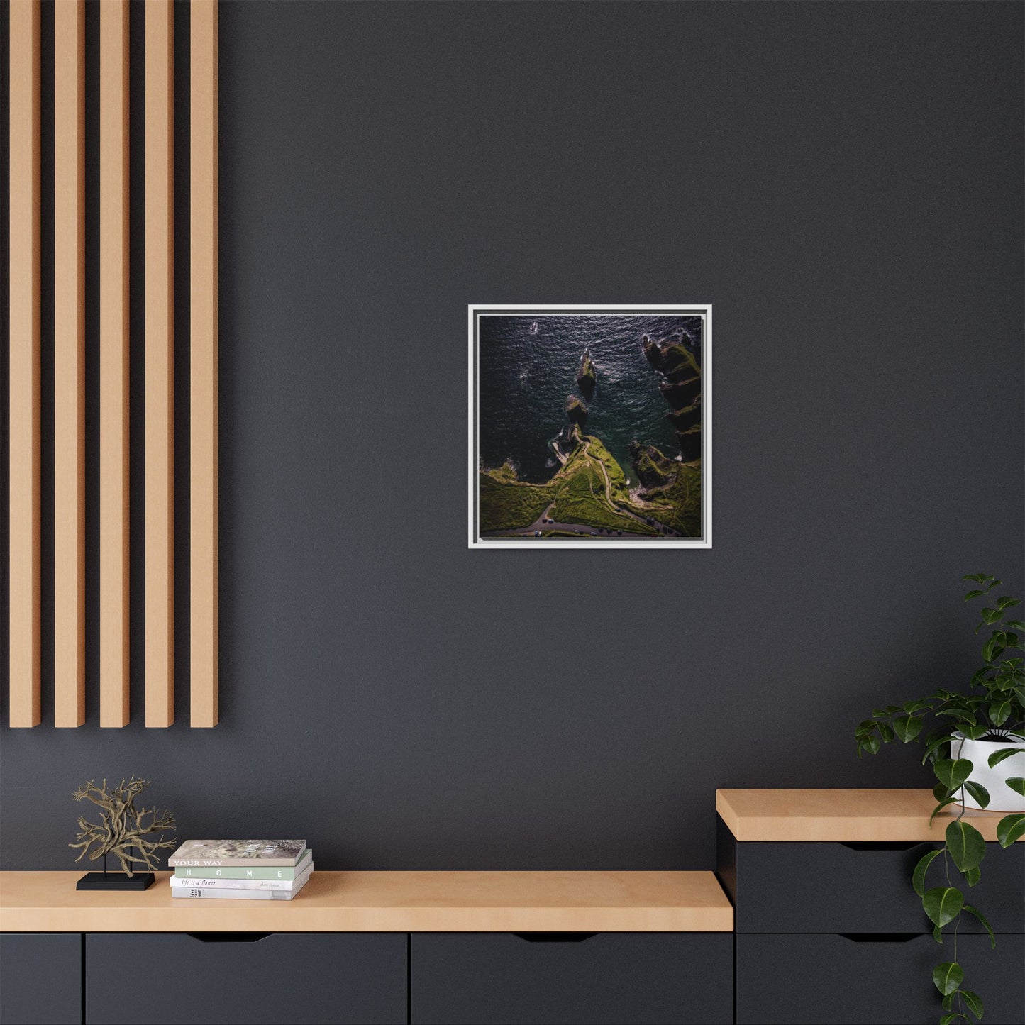 Dunquin Pier Matte Canvas, Framed (Multi-color)