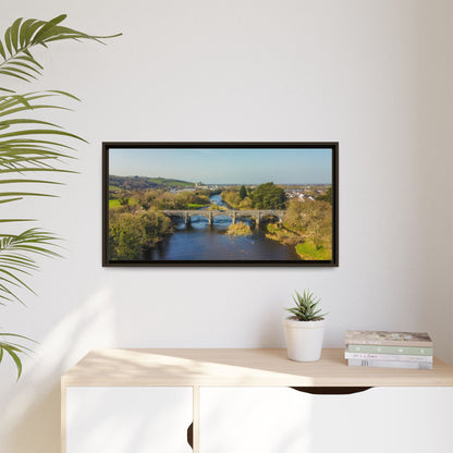 Listowel Bridge Matte Canvas, Framed (Multi-color)