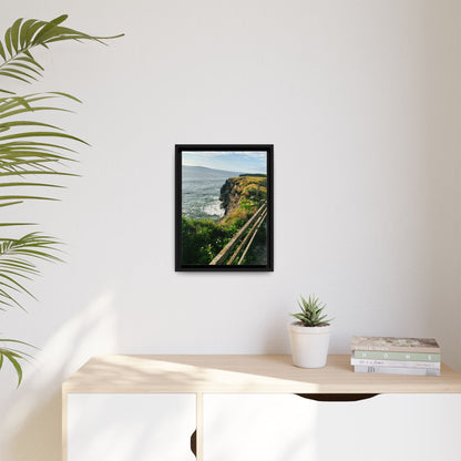 Ballybunion Cliff Walk Matte Canvas, Framed (Multi-color)