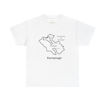 Fermanagh Unisex Heavy Cotton Tee White Edition