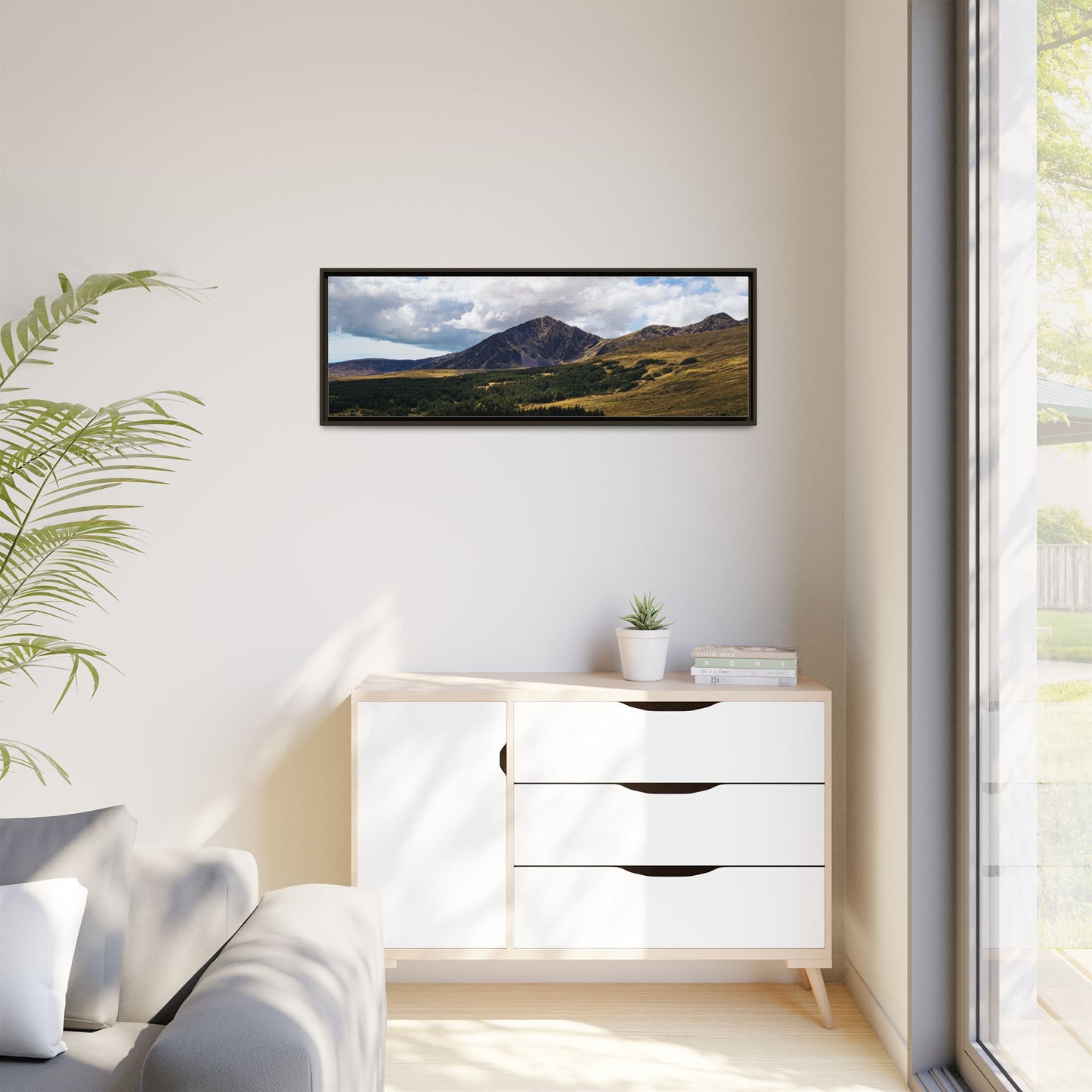 Mount Brandon Matte Canvas, Framed (Multi-color)