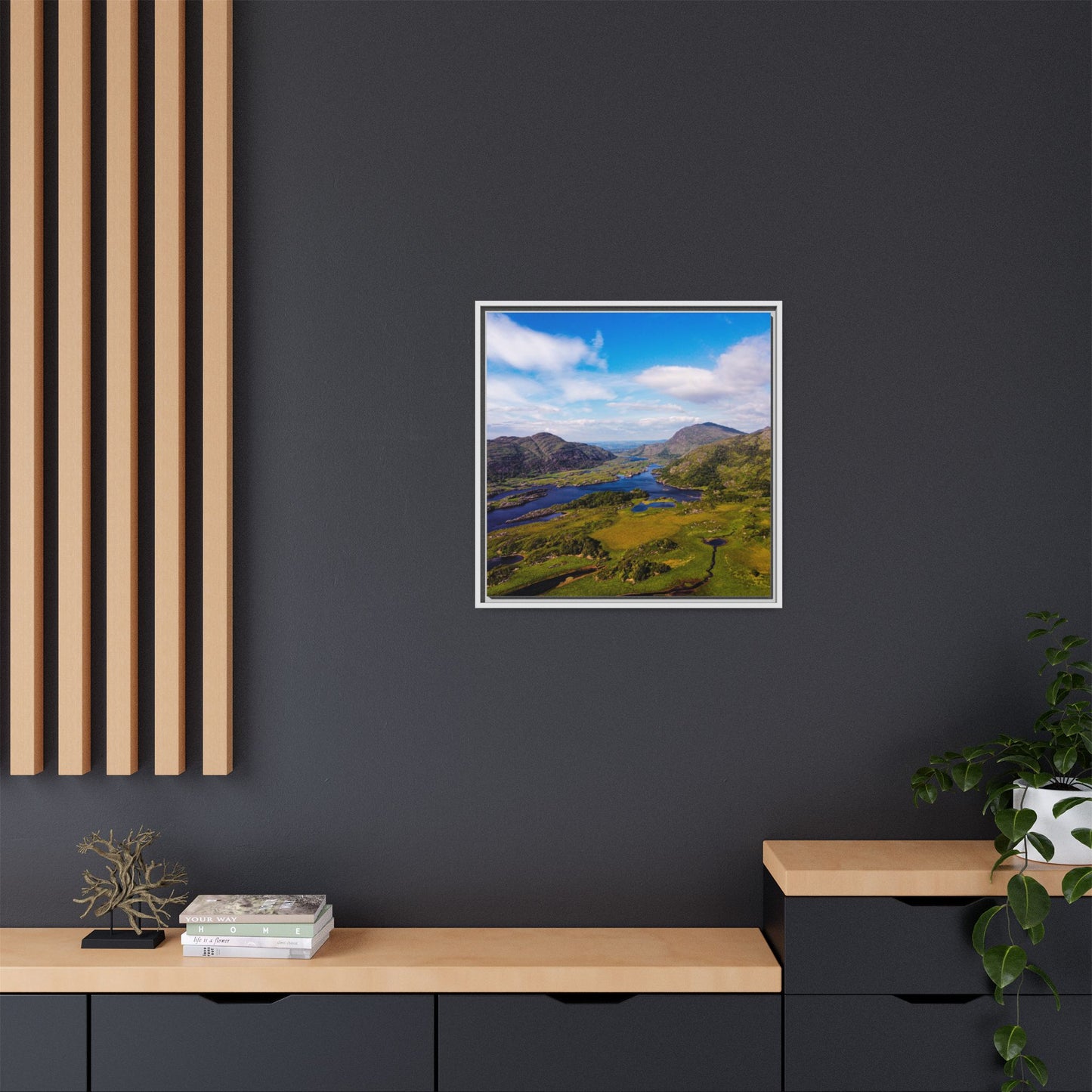 Ladies View Killarney Matte Canvas, Framed (Multi-color)