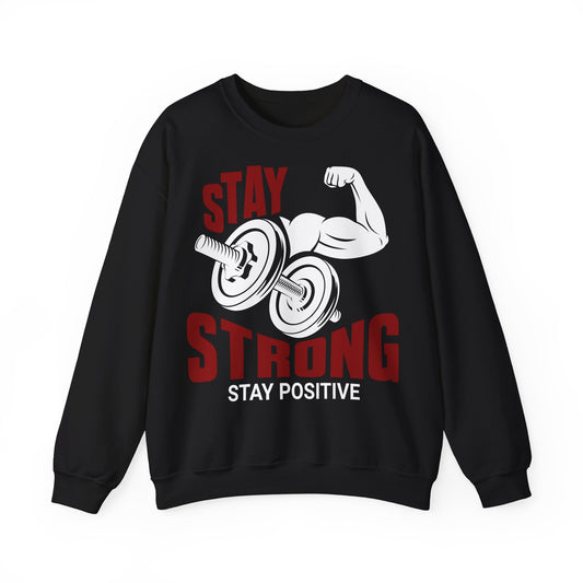 Stay Strong Unisex Heavy Blend™ Crewneck Sweatshirt - Motivational Fitness Apparel